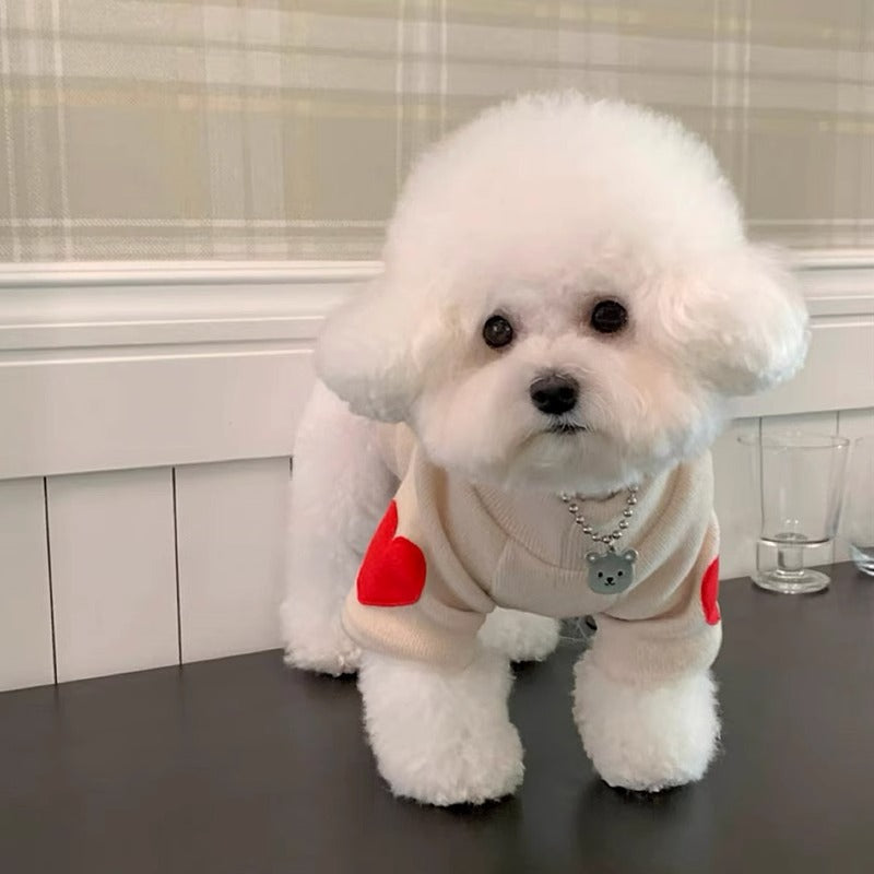 Bichons Heart-Throbbing Love Bottoming Shirt