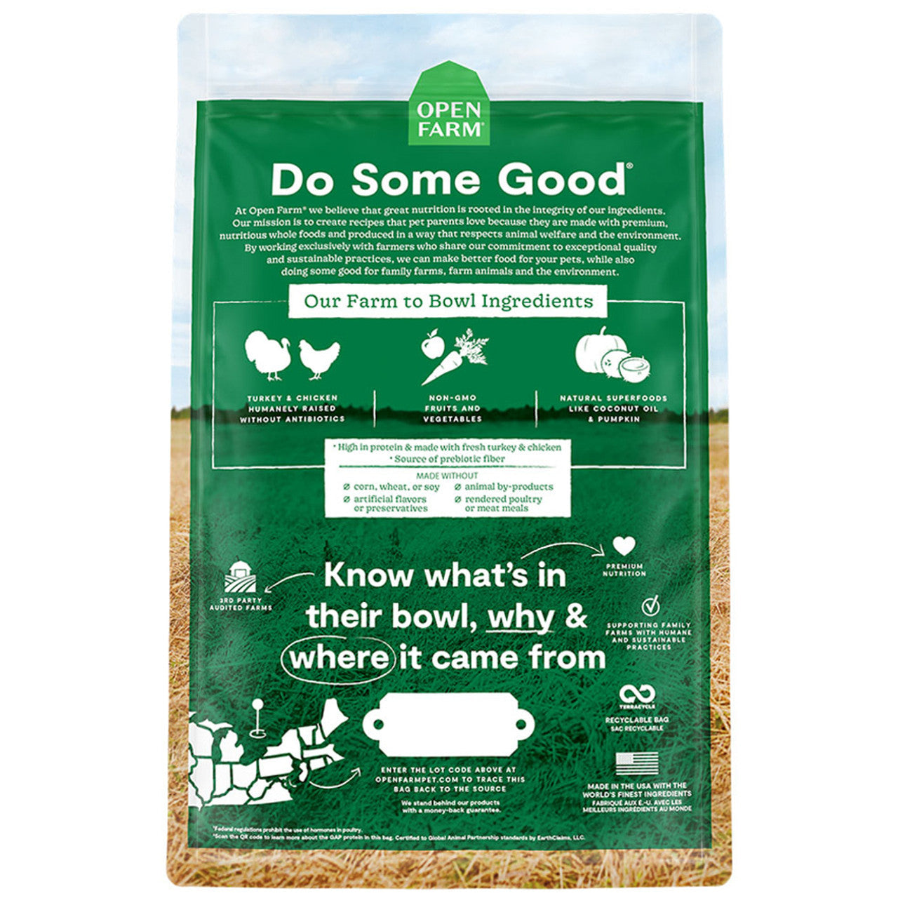 Open Farm Grain Free Turkey & Chicken Dry Dog Food