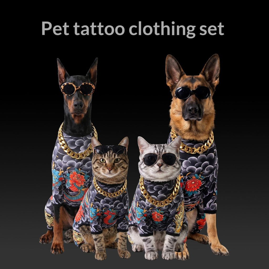 Pet Tattoo Four-Legged Apparel Dog Clothing