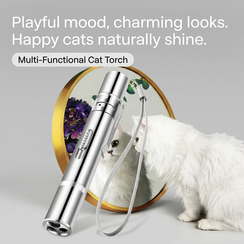 3-in-1 Laser Pet Toy & UV Flashlight Pen