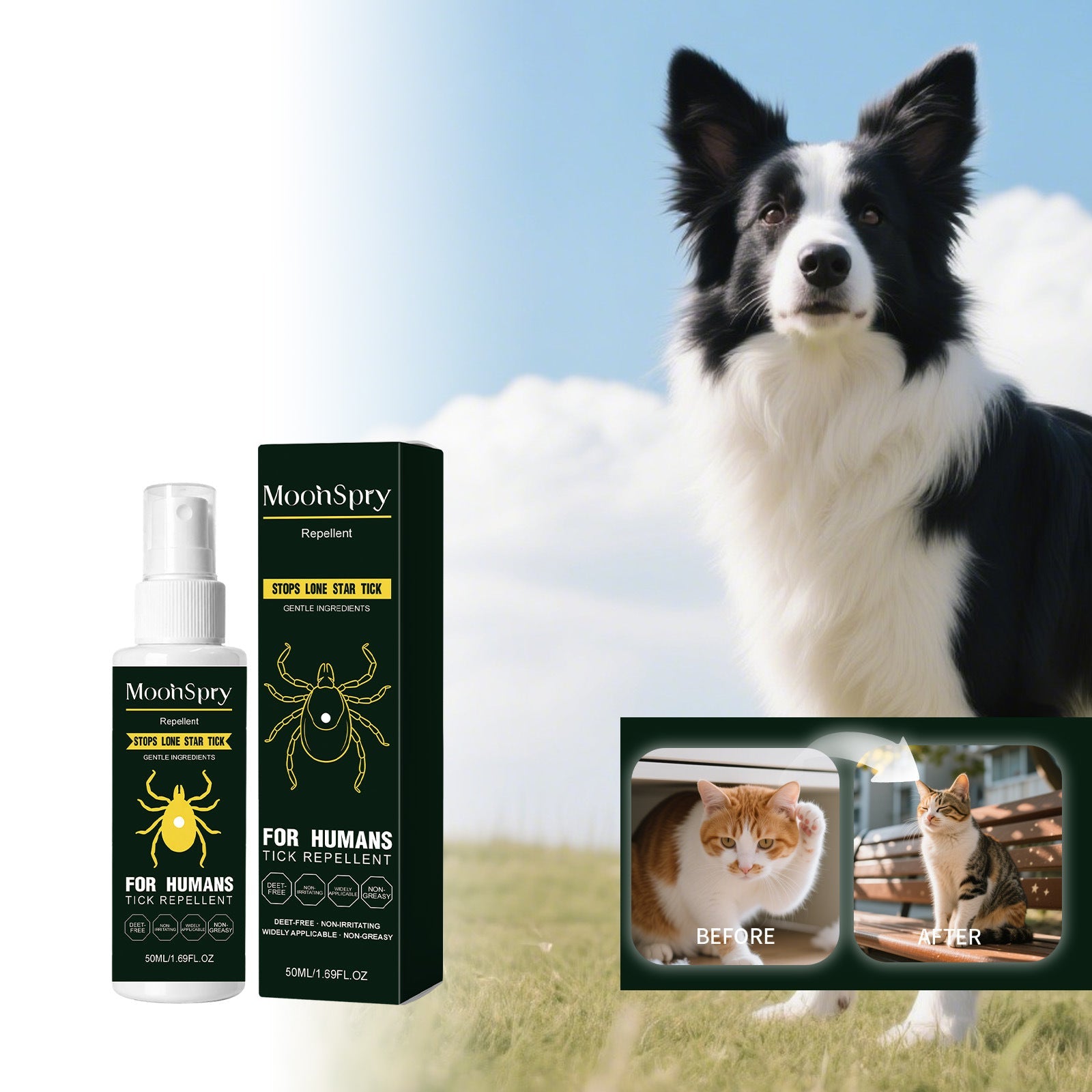 Tick Repellent Household Pet Repellent Cat Dog Skin Hair External Application Spray
