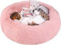 Cozy Donut Dog Bed: Anti-Anxiety & Self-Warming Comfort