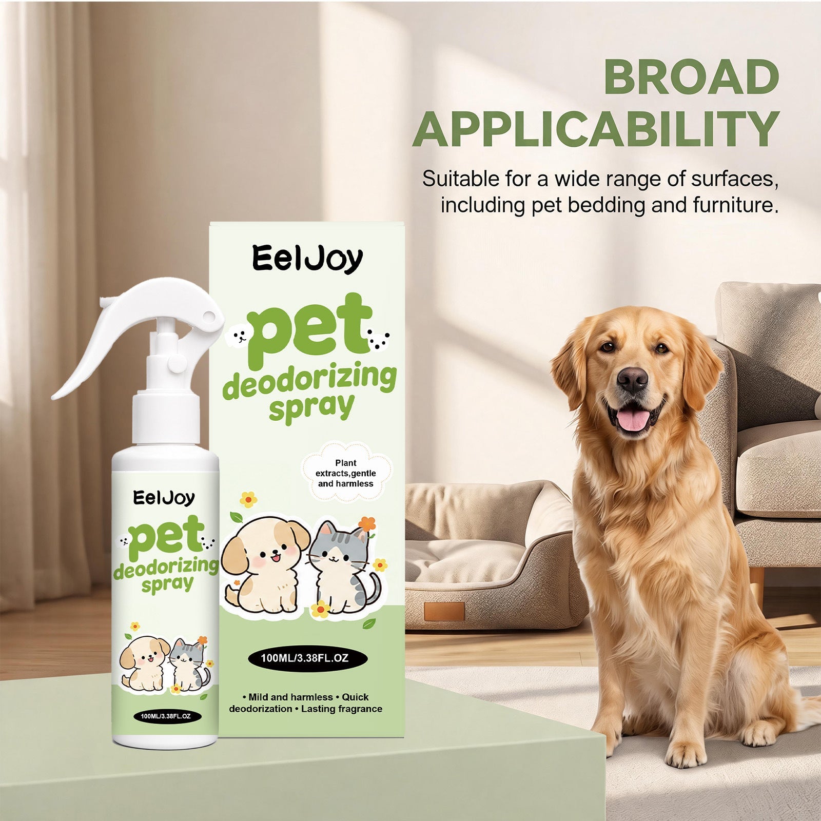 Pet Deodorant Spray Cats And Dogs Universal Pee Stain Cleaner
