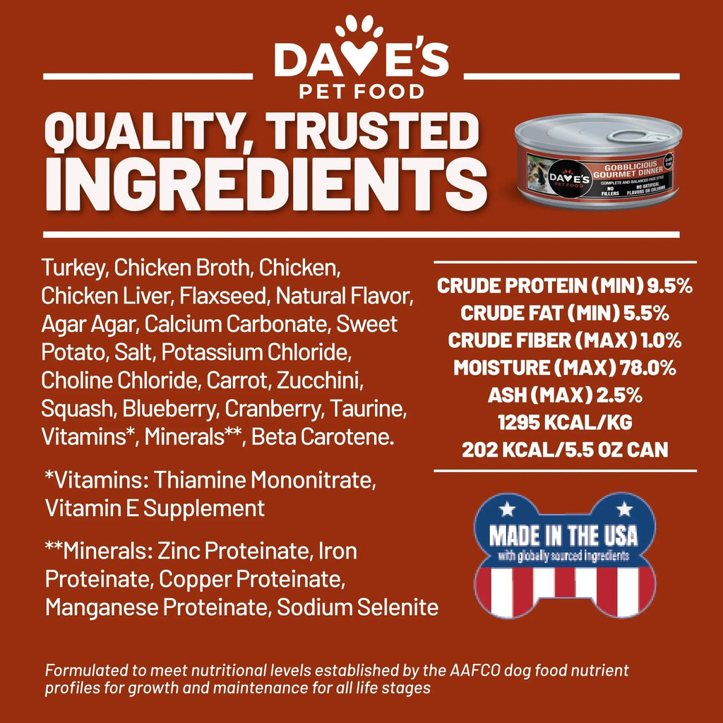 Dave's Cat Naturally Healthy Gobblicious (13oz)