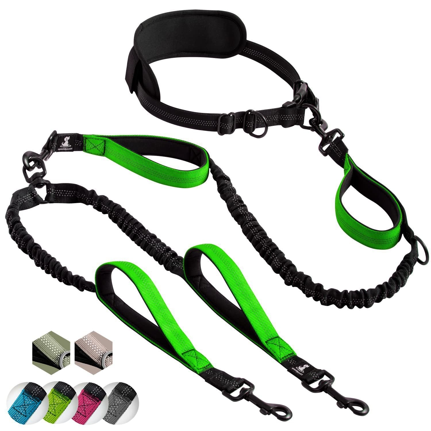 Amazon Pet Supplies Multifunctional Reflective Leash Sports Fitness Running Leash Dog Leash Wholesale