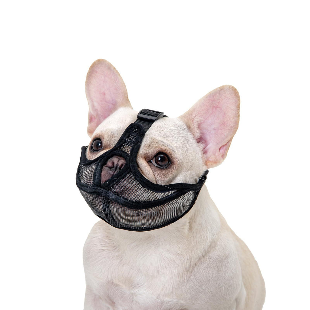 French Muzzle Anti-Bite Short-Snouted Breathable Pug Dog Face Mask Pet