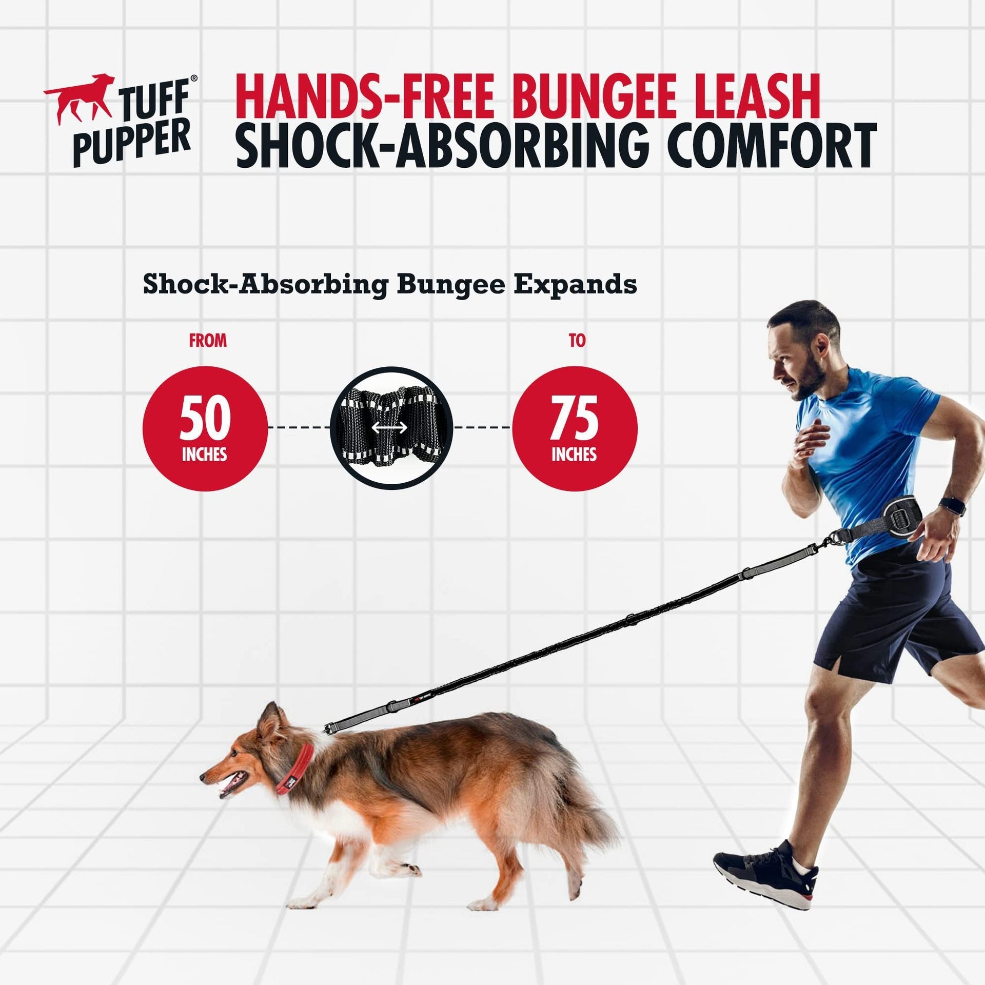 Cross-Border Pet Running Two-Piece Set With Waist Bag, Traction Leash, Anti-Shock Dog Walking Supplies, Dog Leash With Label Option