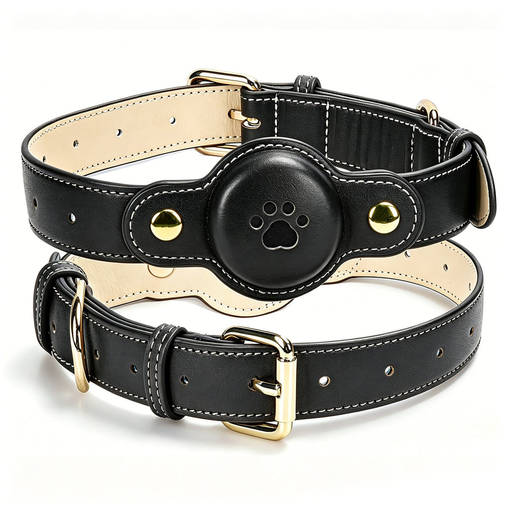 Fashionable PU Leather Pet GPS Collar