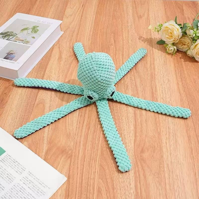 Squeaky Six-Legged Octopus Plush Chew Toy For Cats & Dogs