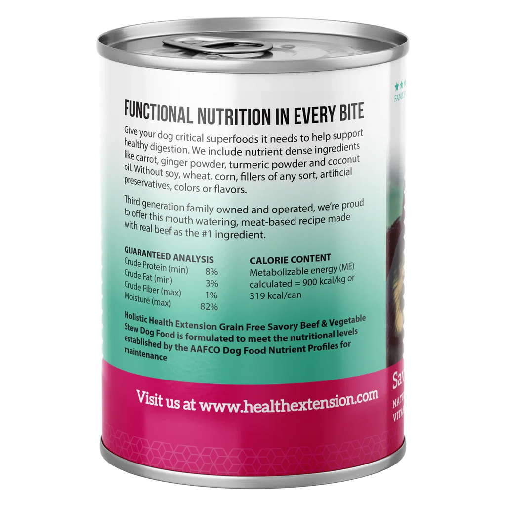 Health Extension Beef Stew Grain Free Dog Food Can (12.5oz)