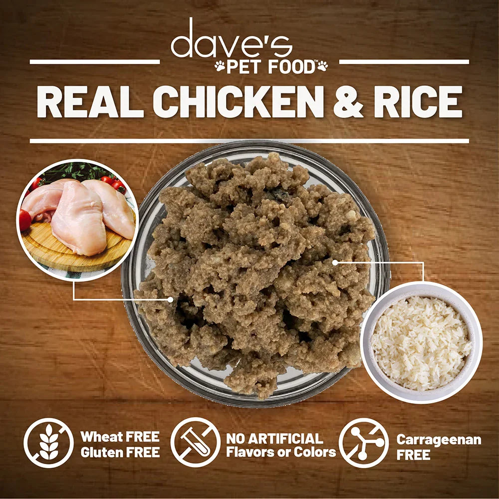 Dave's Restricted Diet Bland for Dogs – Chicken and Rice (13.2oz)