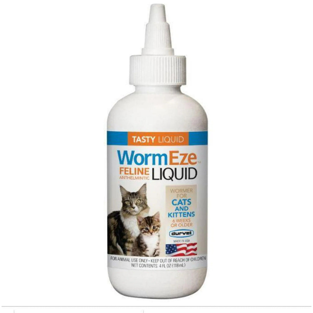 Durvet Wormeze Liquid Wormer For Cats & Kittens (4oz)