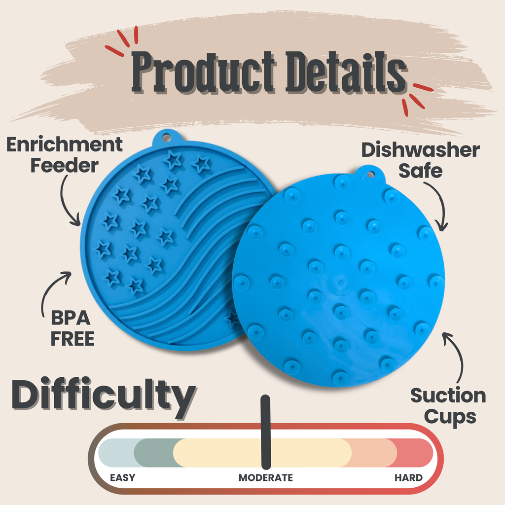 Dog Lick Mats with Suction Cups