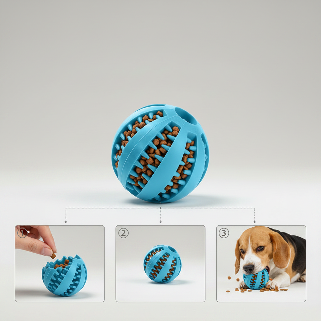 Interactive Leakage Treat Ball