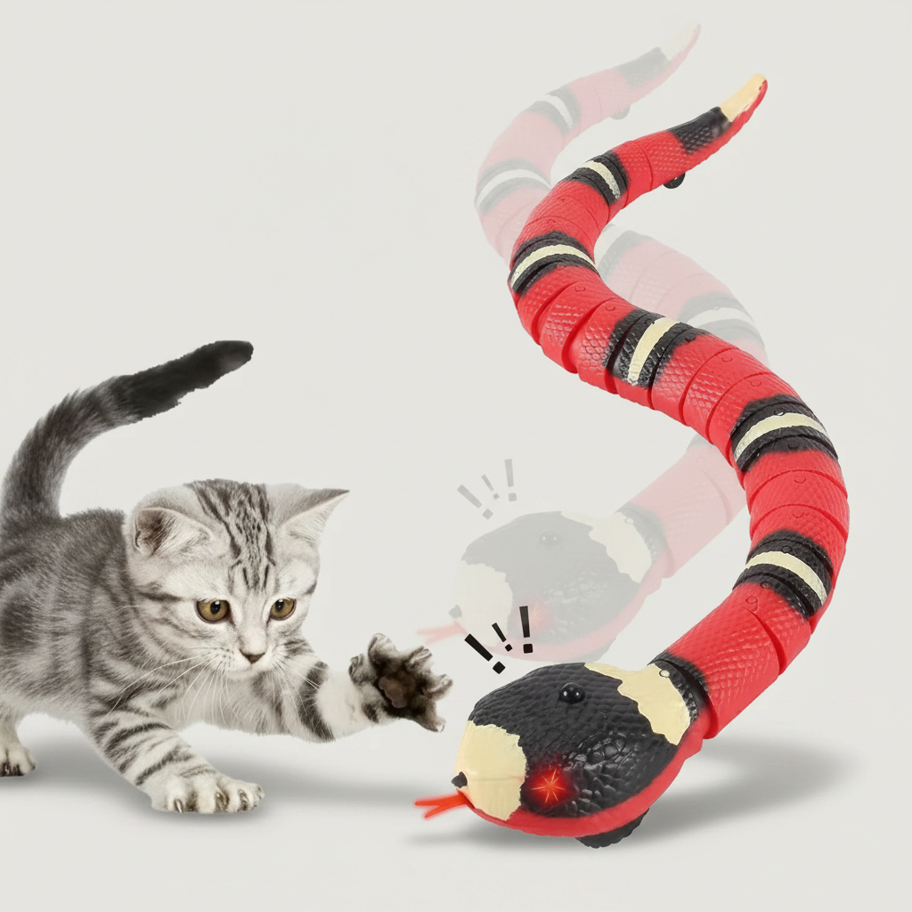 Interactive Robotic Snake Cat Toy