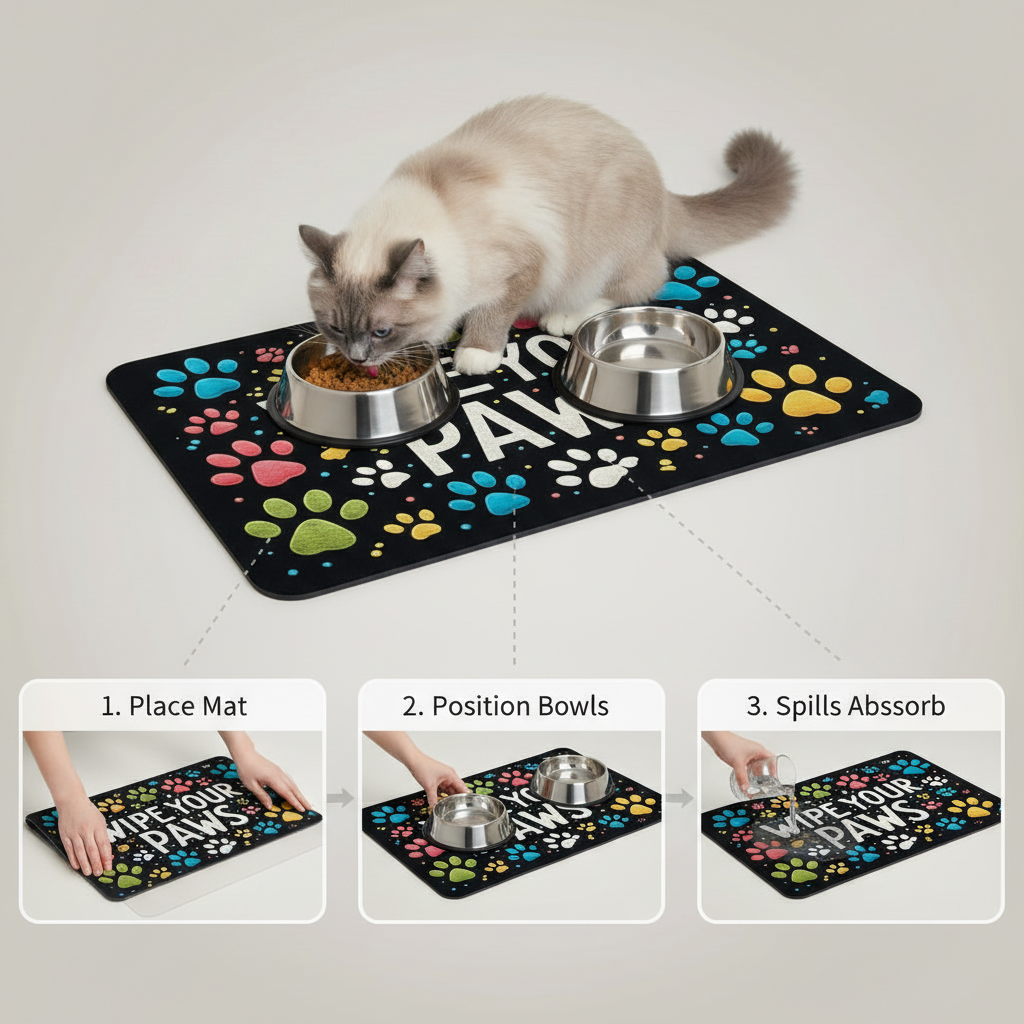 MultiDesign Pet Feeding Mat