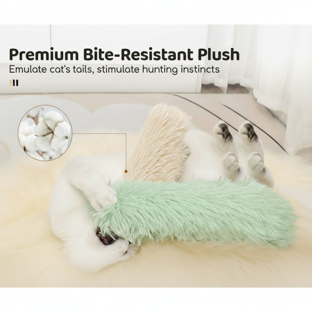Interactive Catnip Plush Pillow