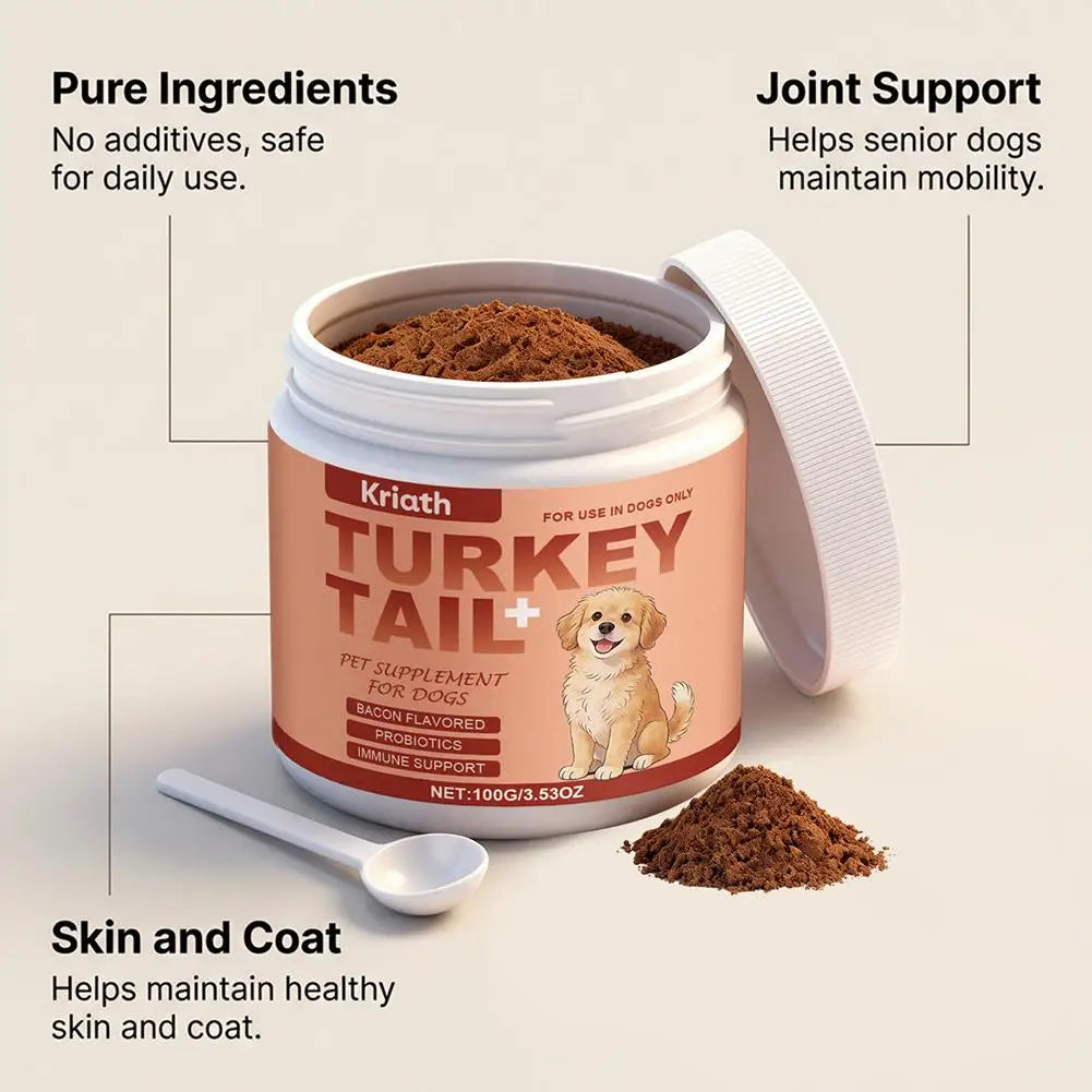 Dog Skin & Coat Supplements 100g Itching Relief for Dry Skin Dog Health Care Supplies for Small Large Dogs Senior Puppies