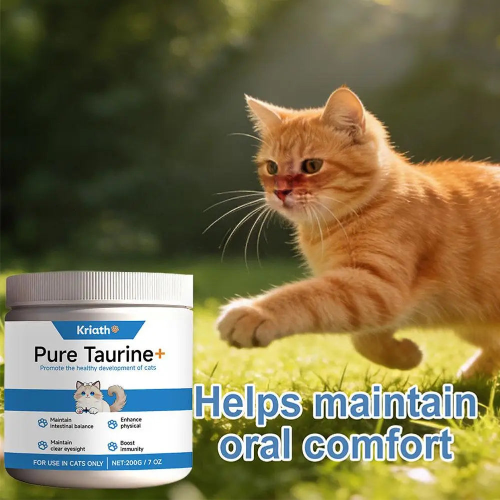 Taurine Powder For Cats Gentle Formula Supports Heart, Vision Overall Health Daily Care Supplement For Comfort And Well-Being
