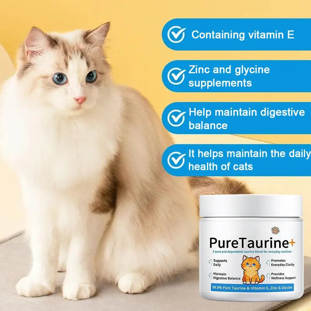 200g Taurine For Cats Taurine Powder Supplement Support Support Heart Health And Maintain Daily Nutritional Supplements