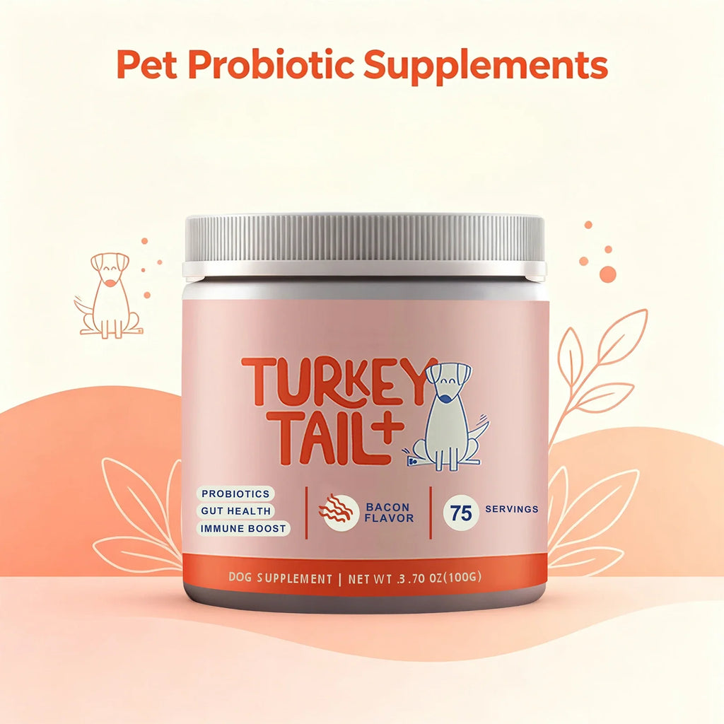 Dog Probiotic Powder Bacon Flavor Support Gut Health Immune Boost Pet Daily Dietary Supplement for Dogs Pet Health Care