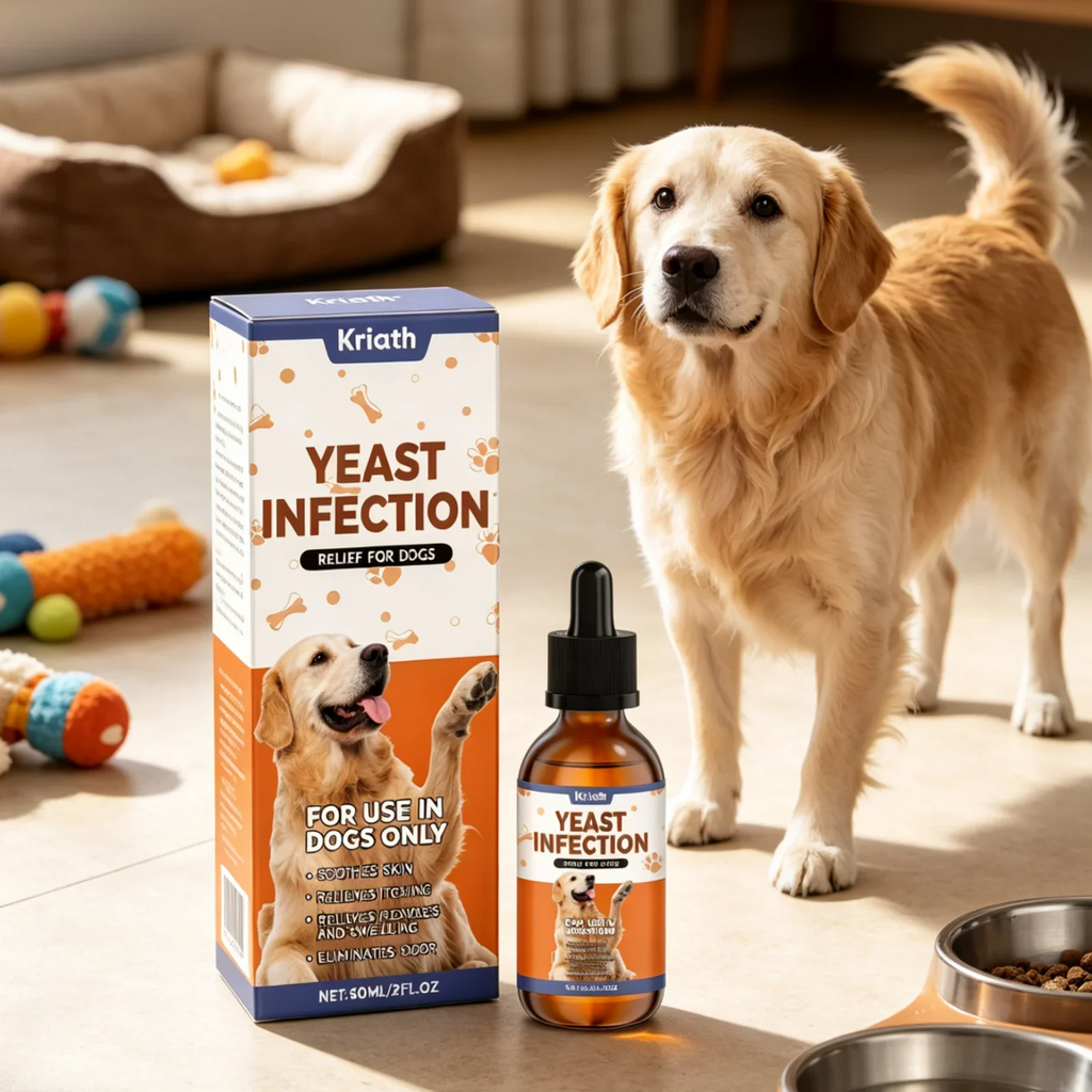 Kriath Dog Supplement Drops Promote Nutrient Absorption Improve Immune Defense Ability Gentle Formula Dog Oral Liquid Supplement
