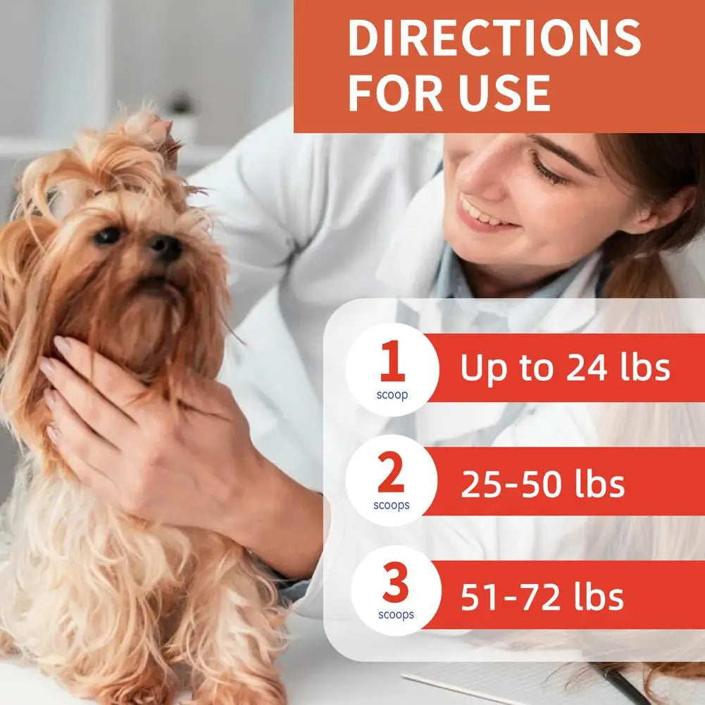 Mushroom Powder for Dogs & Cats Bacon Flavor Pet Immune Support Supplement Natural Gut Health Powder with Sea Salt