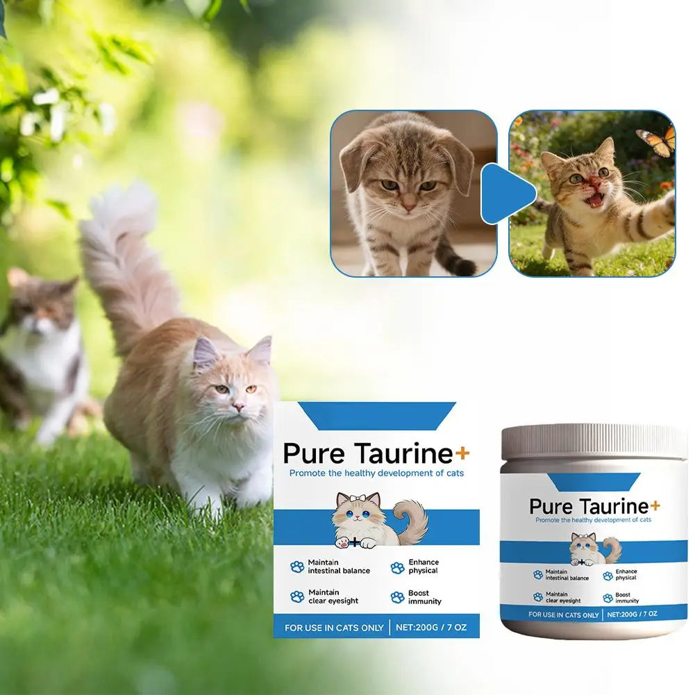 Cat Taurine Powder Gentle Formula To Care For Pet's Comfortable Body Massage Care Nutrition Powder Taurine powder for cats