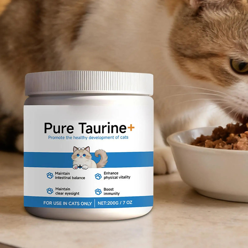 Cats Taurine Powder Support Pet Heart Health and Stability Maintain Pets Vision Gentle Formula Pet Daily Care Nutrition Powder