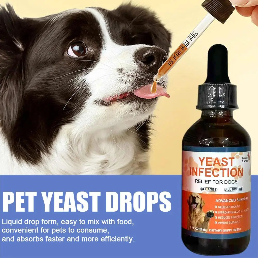 60ml Pet Yeast Drops - Regulate Digestive System, Improve Diarrhea And Constipation, And Enhance Skin And Hair Health