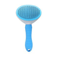 One-Click Pet Hair Removal Comb for Effortless Grooming of Dogs and Cats - Float Hair Removal Slicker Brush with Automatic Funct