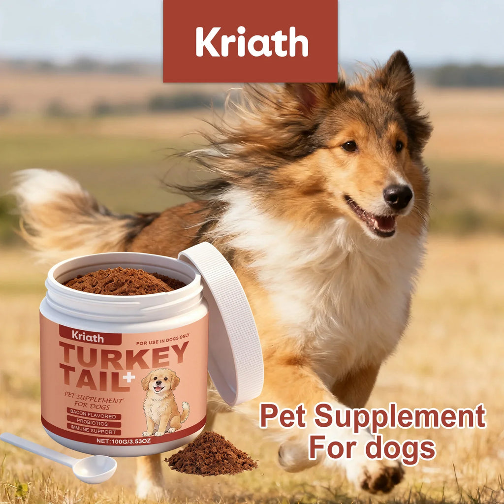Dog Nutrition Health Supplement Powder Improve Pet Vitality Balance Intestinal Flora Skin Coat Wellness Boost Body Defense 100g