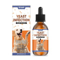 60ml Natural Yeast Infection Herbal Drops for Dogs Pet Skin & Ear Care Supplement Gentle Relief for Itching & Discomfort Safe