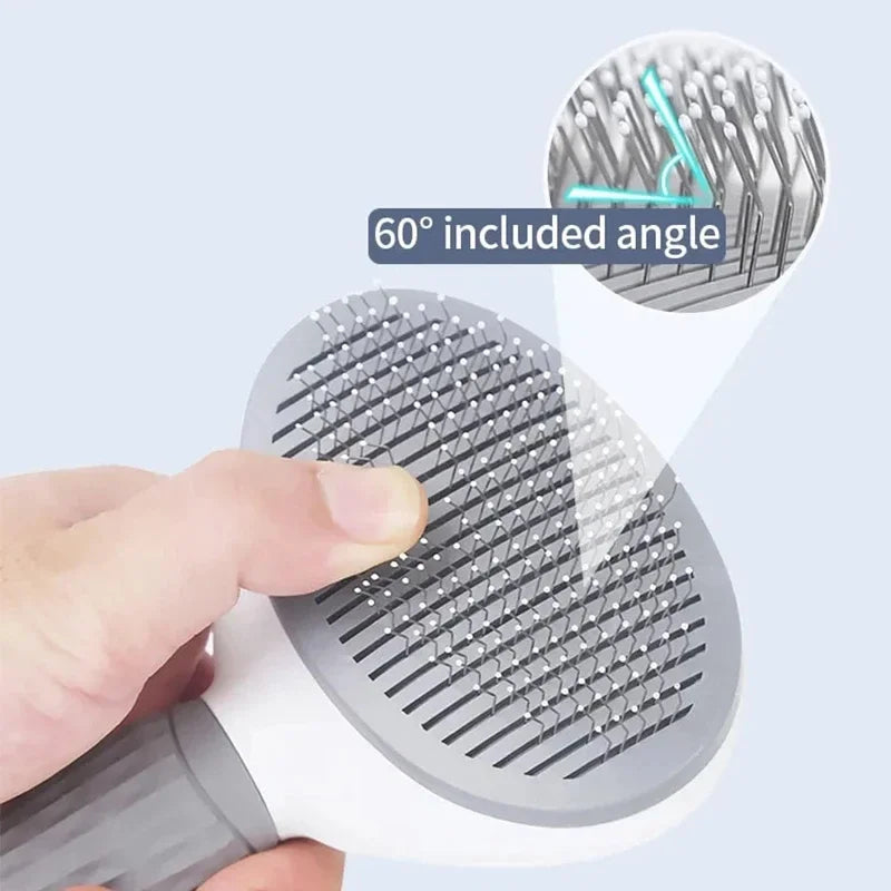 Self-Cleaning Slicker Brush