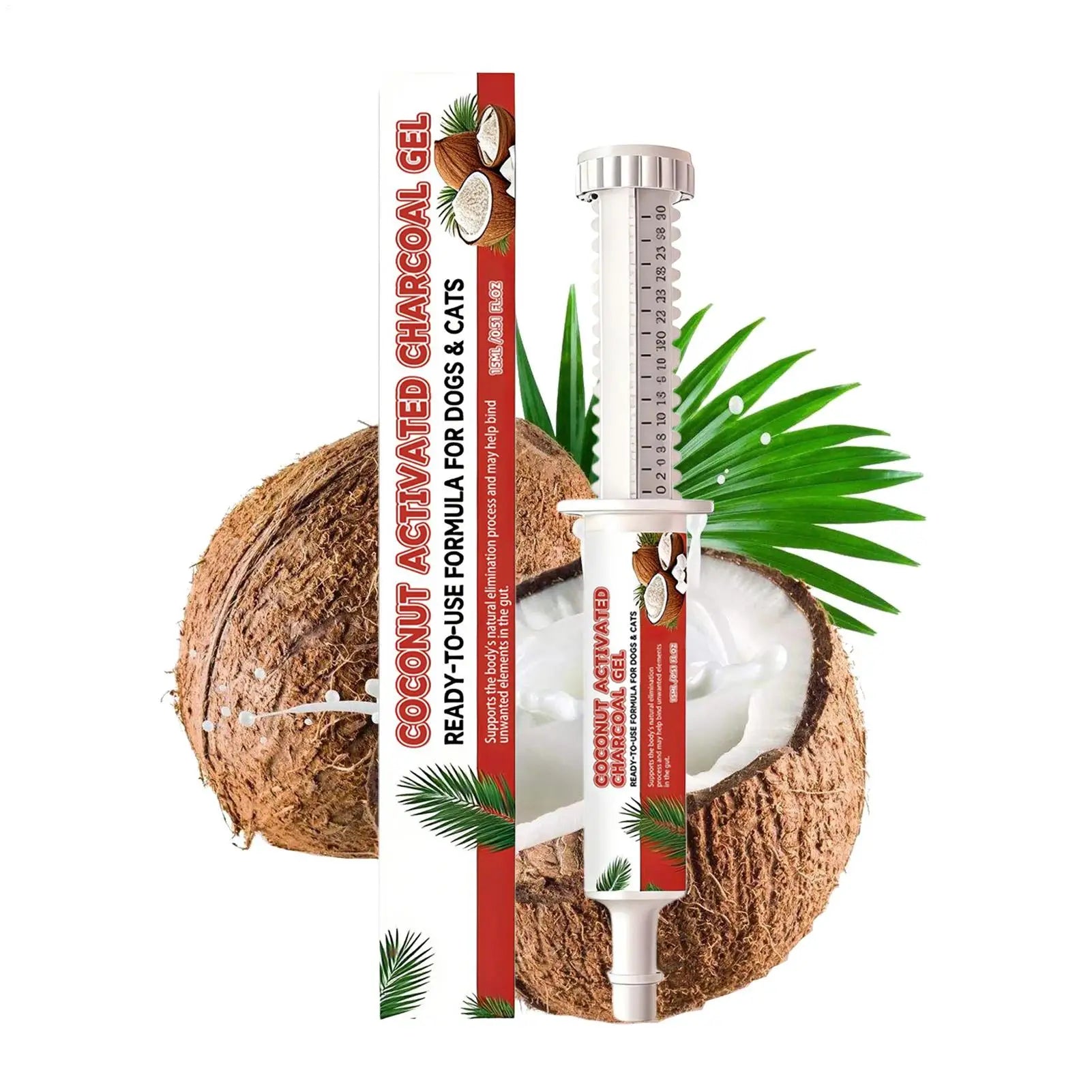 Coconut Shell Care Gel for Dog Cat Intestinal Support Digestive Health Supplement Relief Digestive Balance Gut Health Care
