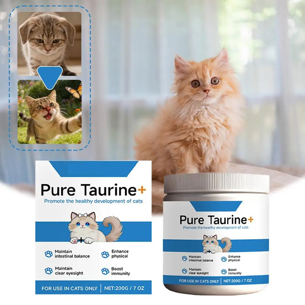 Cat Taurine Powder Gentle Formula To Care For Pet's Comfortable Body Massage Care Nutrition Powder Taurine powder for cats