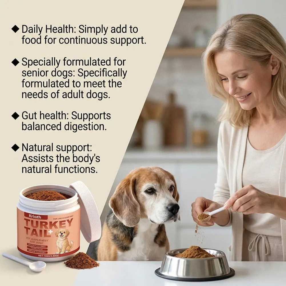 Dog Skin & Coat Supplements 100g Itching Relief for Dry Skin Dog Health Care Supplies for Small Large Dogs Senior Puppies
