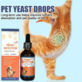 60ml Pet Yeast Drops Gentle Care Supplement To Maintain Healthy Coat and Skin Regulate Digestive System Pet Care Drops