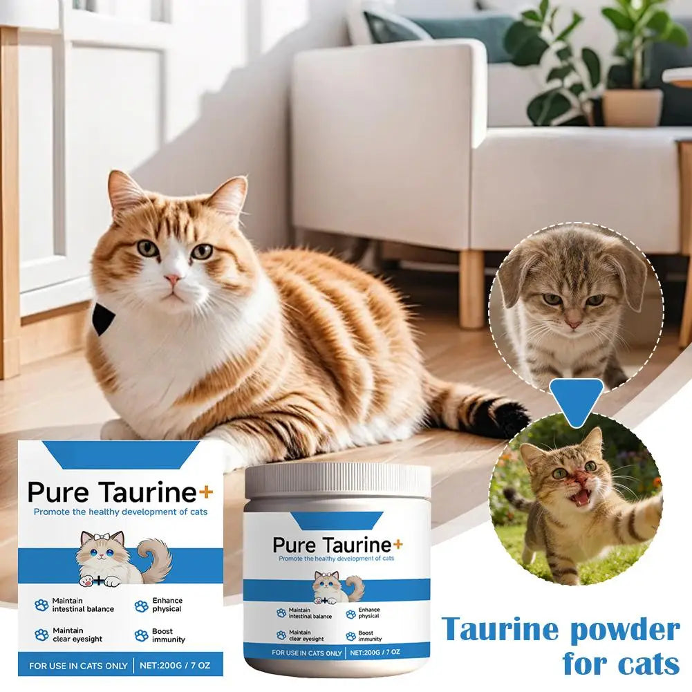 Cat Taurine Powder Gentle Formula To Care For Pet's Comfortable Body Massage Care Nutrition Powder Taurine powder for cats