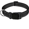1PC Reflective Dog Collar with Buckle Adjustable Safety Nylon Collars for Small Medium Large Dogs