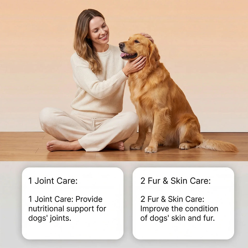 Premium Salmon Fish Oil For Pets Omega 3 Shiny Fur Immune Support Pets Coat Heart Health Dog Cat Heart Skin Nutrition Supplement