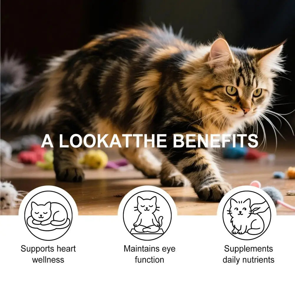 Cats Taurine Powder Gentle Formula Promote Healthy Growth Rich In Nutrients Cat Daily Care Supplements 200G