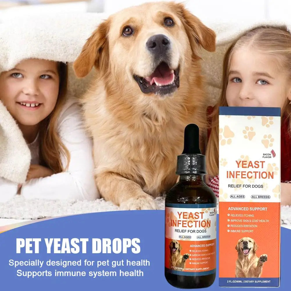 3pcs(Buy 2 Get 1 Free)Pet Yeast Probiotic Drops - Gut Health Supplement for Dogs & Cats Supports Digestive Health