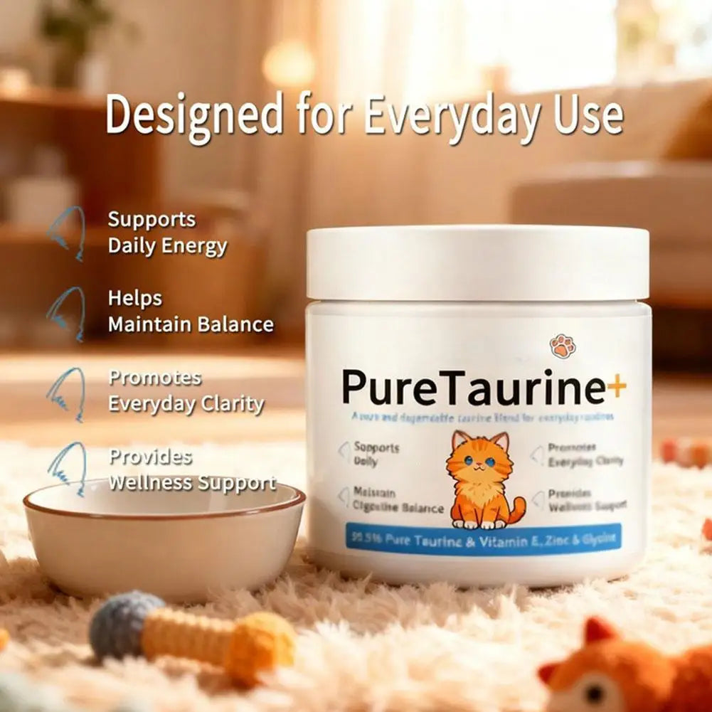 200g Taurine For Cats Taurine Powder Supplement Support Support Heart Health And Maintain Daily Nutritional Supplements
