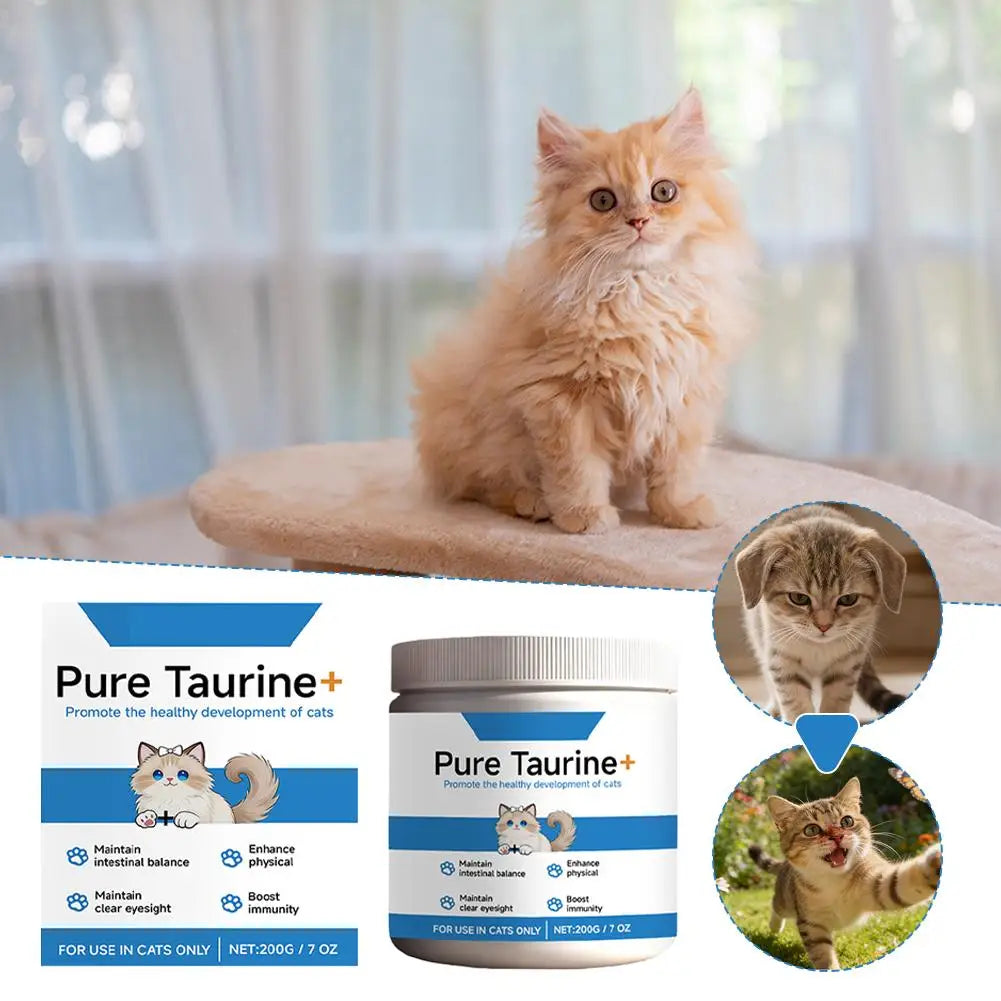 Cat Taurine Powder Gentle Formula To Care For Pet's Comfortable Body Massage Care Nutrition Powder Taurine powder for cats