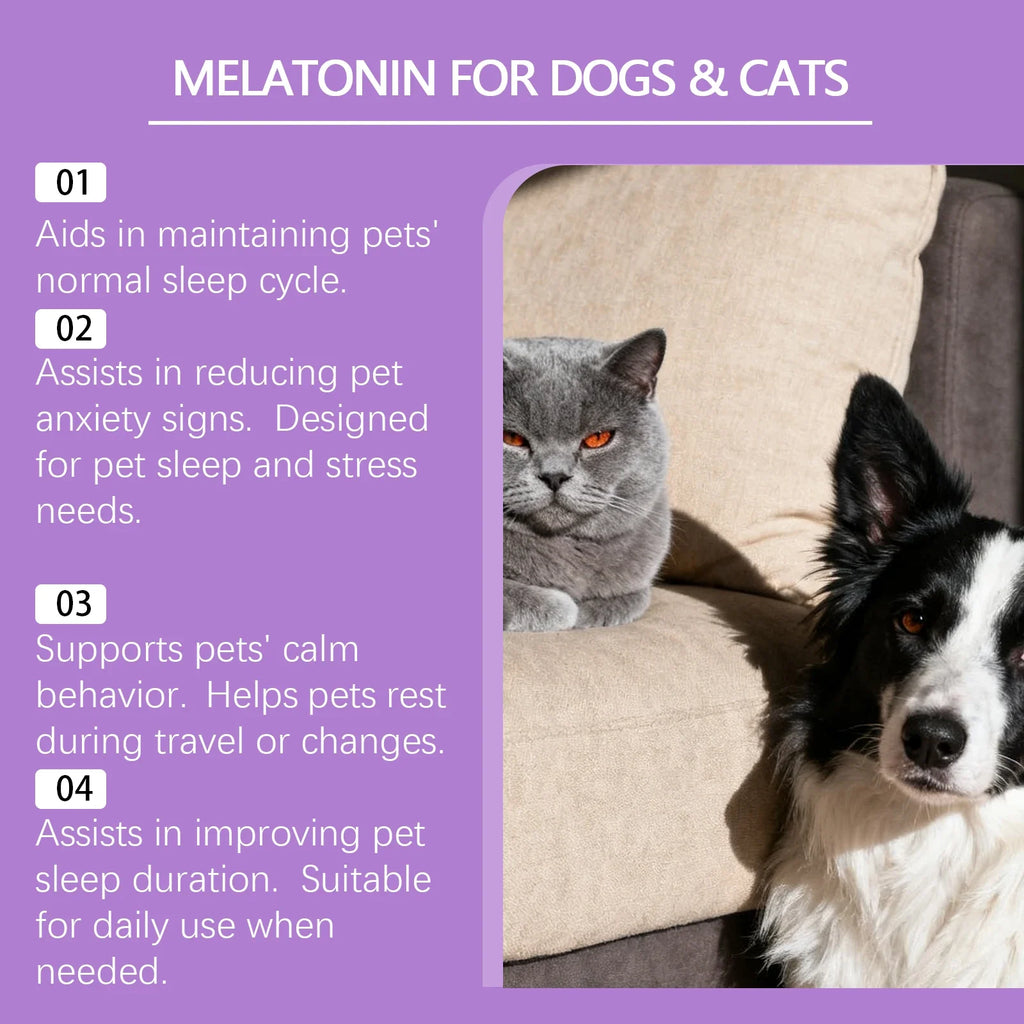 Pet Cat Dog Care Drops Nourishing Relaxation Supplement Liquid Improve Sleep Quality Relieve Stress Calming Support for Pets