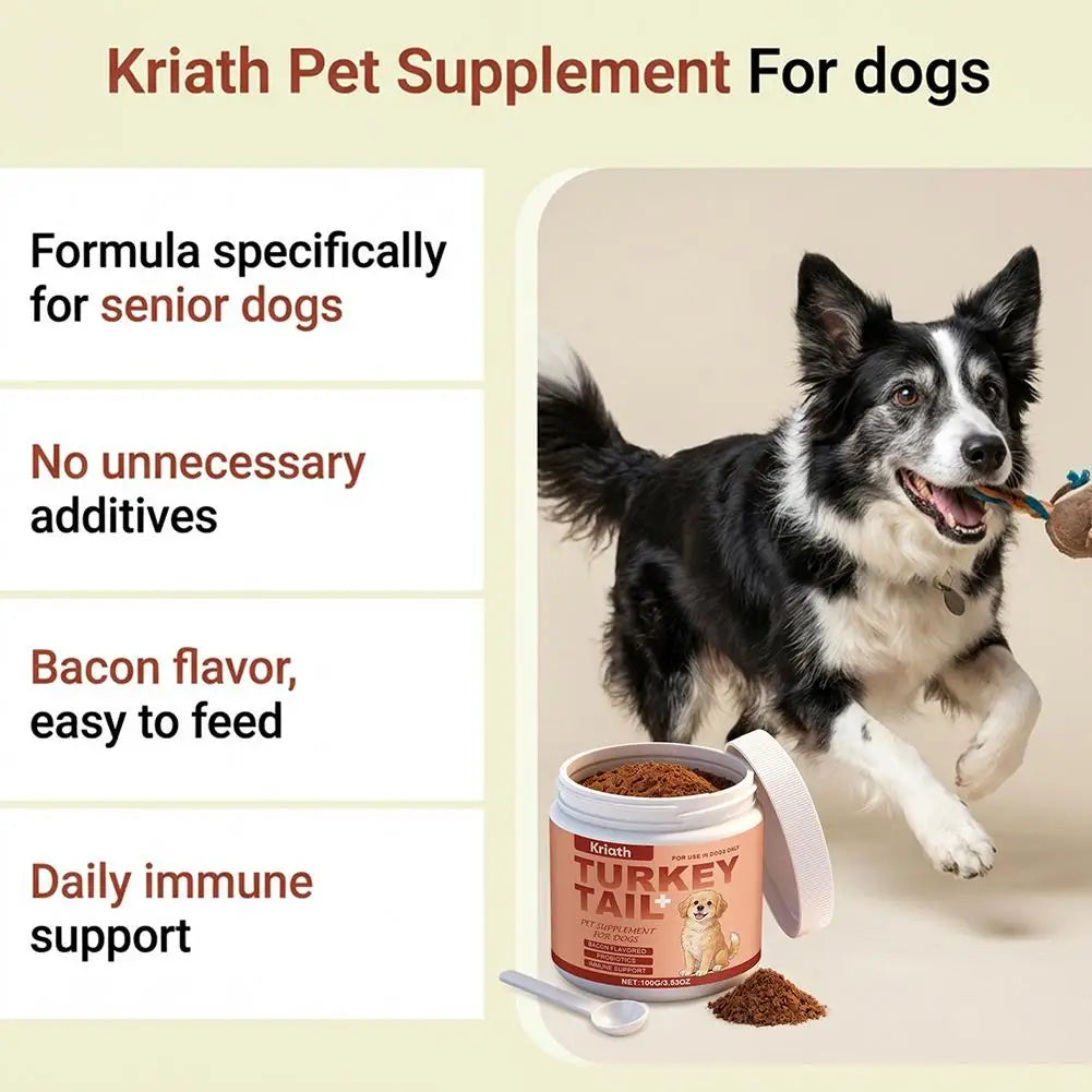 Dog Skin & Coat Supplements 100g Itching Relief for Dry Skin Dog Health Care Supplies for Small Large Dogs Senior Puppies