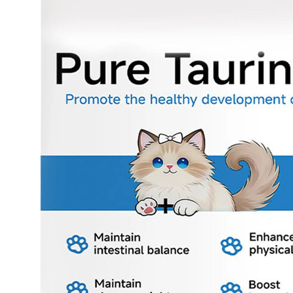 Cats Taurine Powder Support Pet Heart Health and Stability Maintain Pets Vision Gentle Formula Pet Daily Care Nutrition Powder