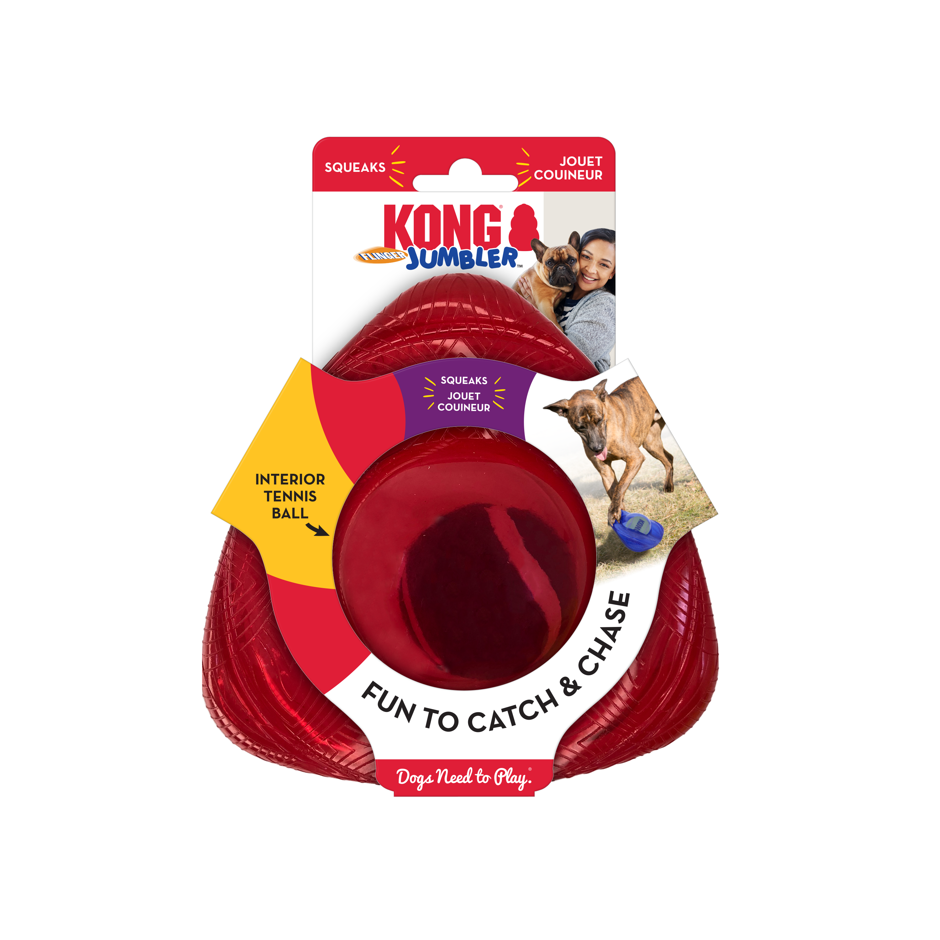 Kong Jumbler Flinger Assorted, Small/Medium