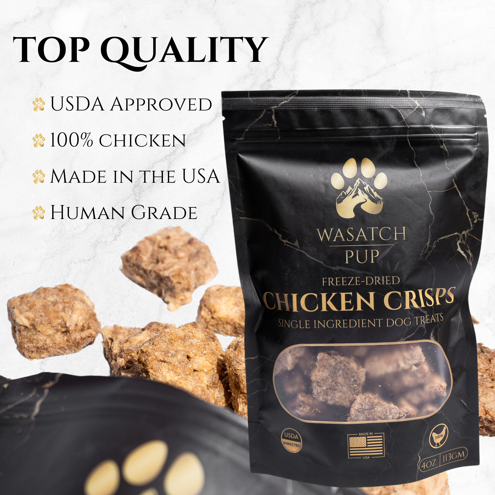 Freeze-Dried Chicken Crisps